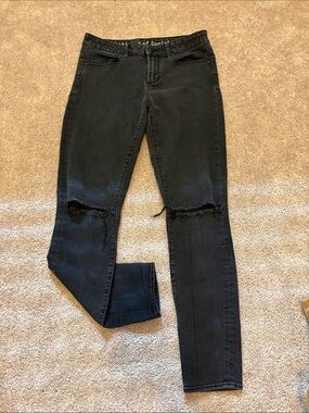 Articles Of Society Black Skinny Ripped Knee Jeans